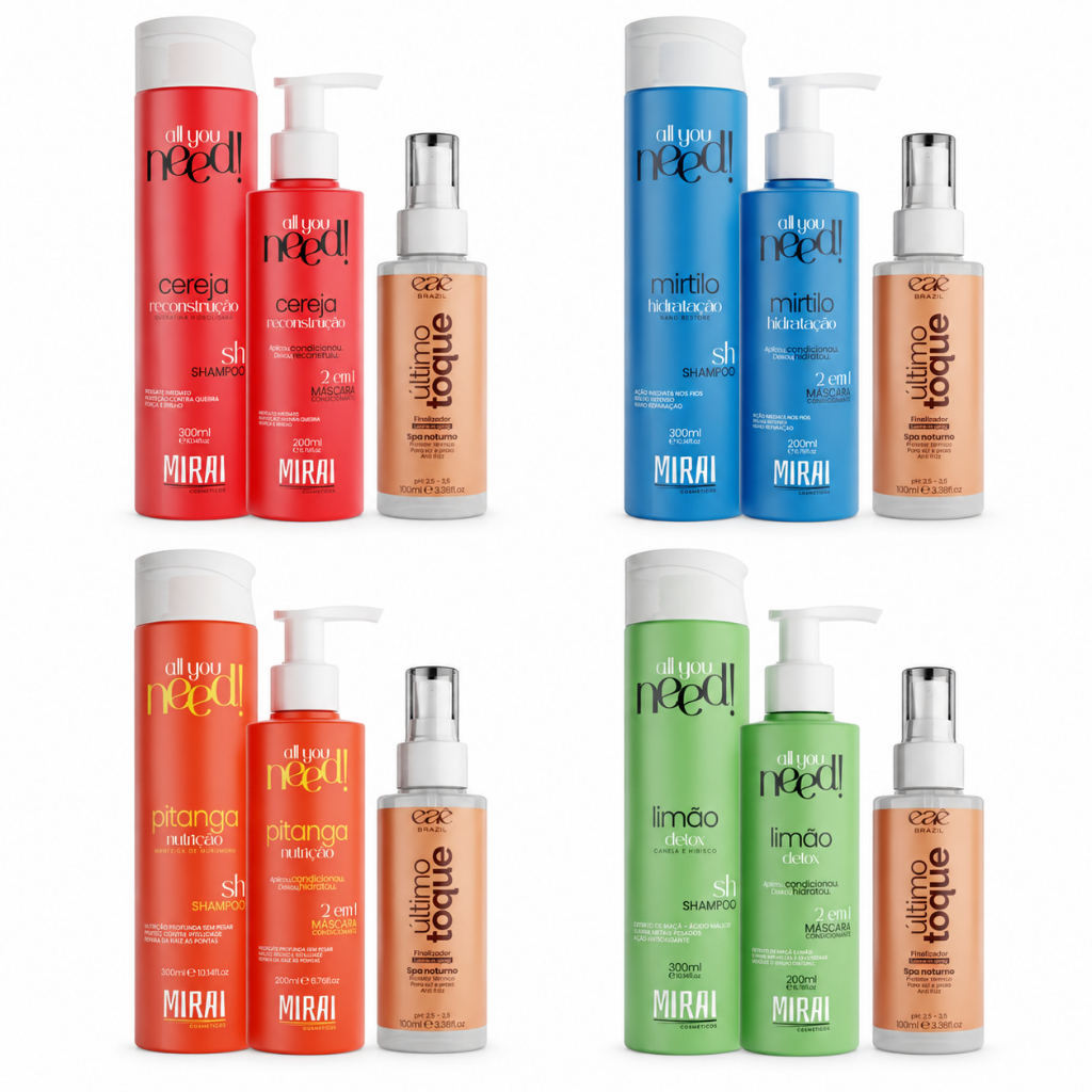 Cronograma Mirai 2 Passos Último Toque 100ml Leave-In Escolha o seu Passo Preferido