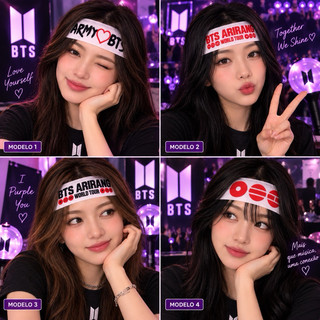 Faixa de cabelo BTS para Shows, Eventos e Encontros 💜