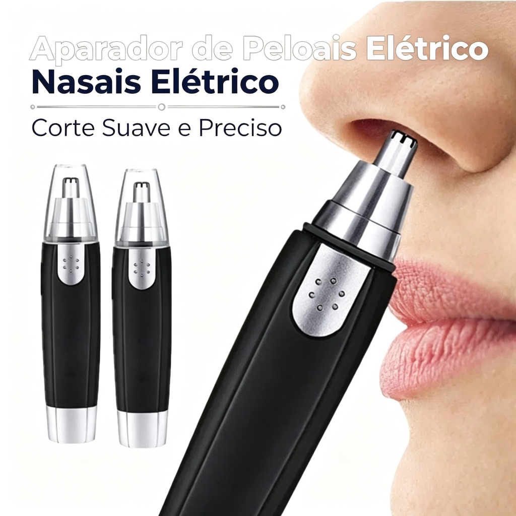 Aparador de Pelos Nasais Elétrico | Para Nariz Orelhas e Sobrancelhas