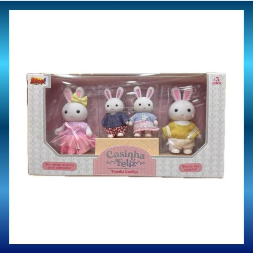 Casinha Feliz Família Coelho - Zoop Toys