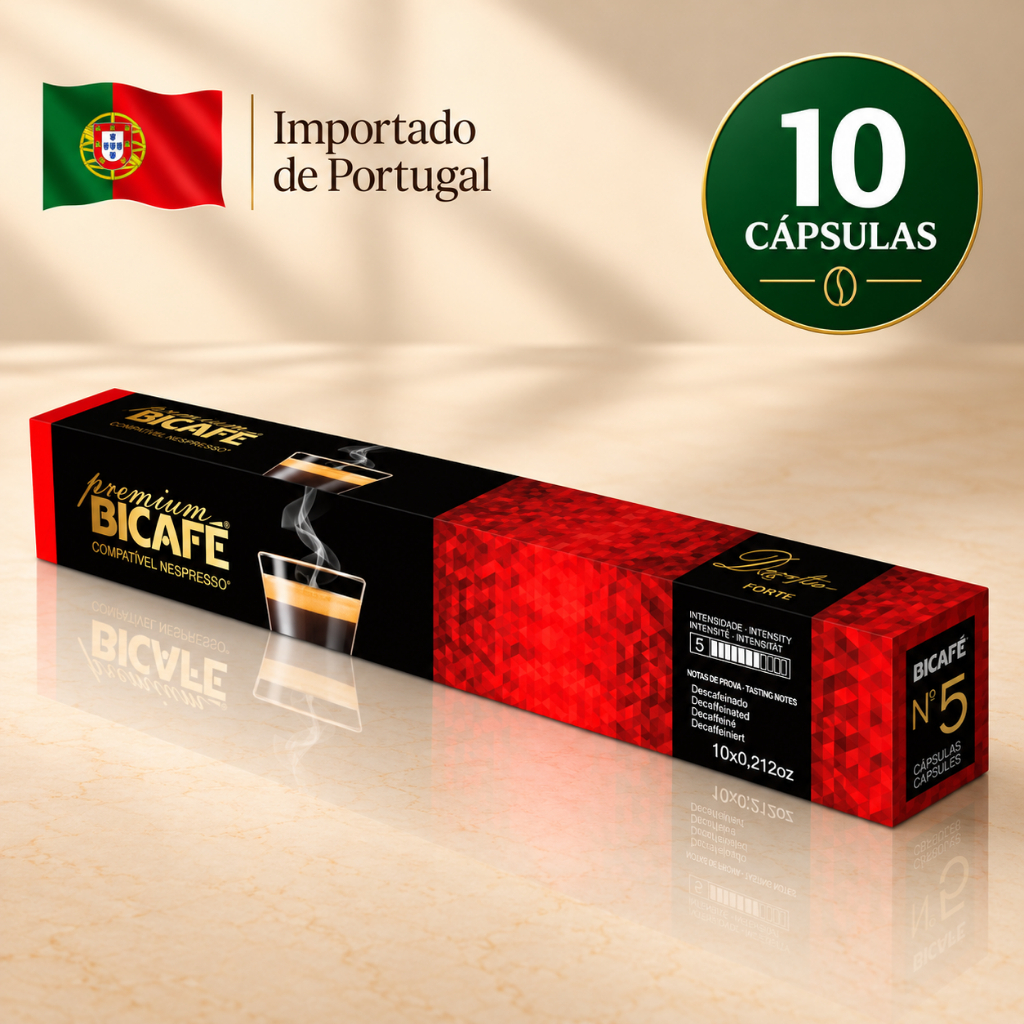 Cápsula Importada De Café Bicafé Premium Descafeinado Compativel Maquinas Nespresso