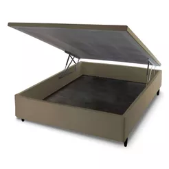 Base Box Baú Casal Prince Sued 138x187x4cm