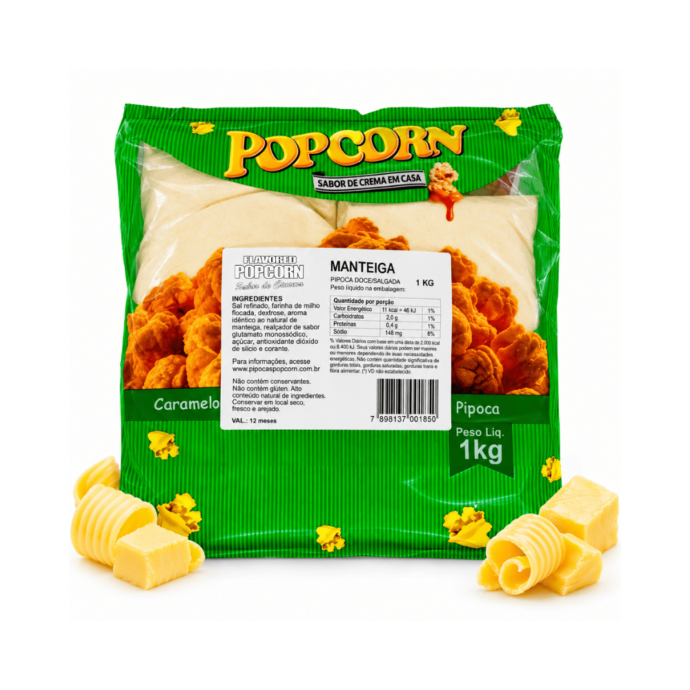 Temperos para Pipoca - Manteiga 1kg