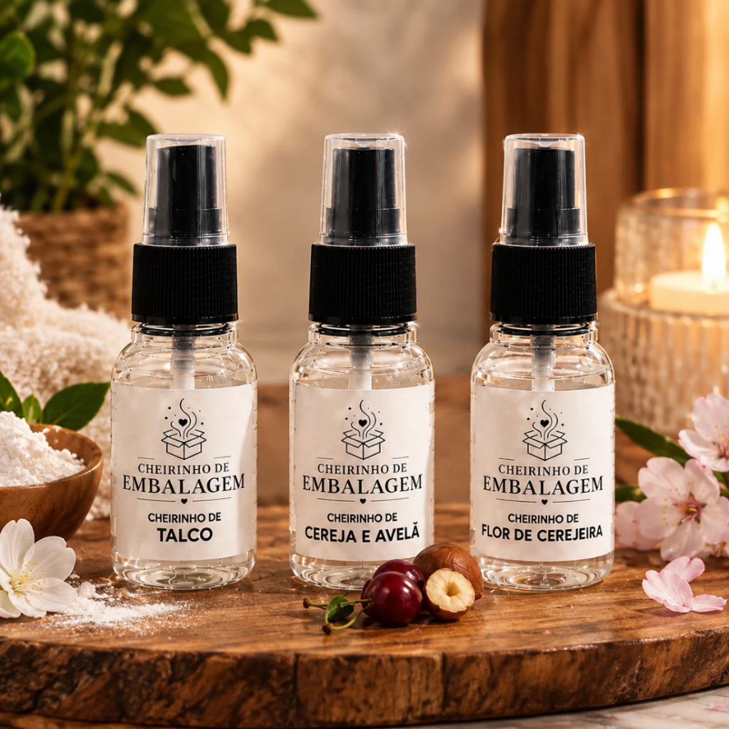 Kit 3 Cheirinhos para Embalagens | Roupas e Ambiente