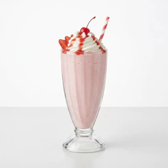 Taça para Milkshake Lyor de Vidro 380ml Copo Alto Transparente para Sorvete Açaí Sobremesas Geladas na Sorveteria e Casa