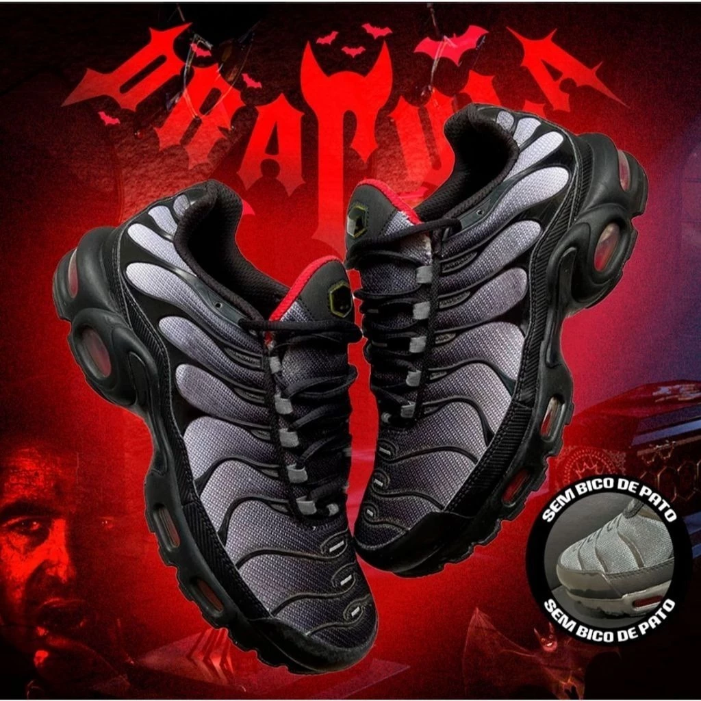 Tenis Dracula Bolha Preto casual dia dia caminhada — imagem 1