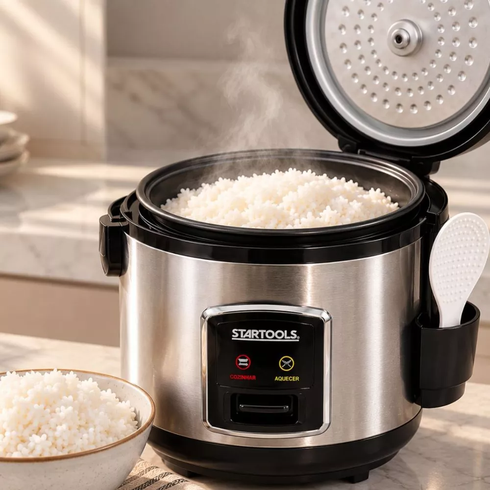 Panela De Arroz Elétrica 10 Xícaras 1,8 Litro Antiaderente 127v ou 220v