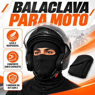 Balaclava Moto Térmica Touca Ninja Proteção Frio Vento Capacete
