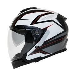 CAPACETE GP TECH OPEN DUO R18 AGIO QUEIXEIRA REMOVÍVEL + ÓCULOS INTERNO FUMÊ