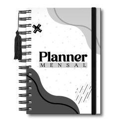 Planner Mensal 12 Meses Visão Mês Capa Dura 228 Páginas Planejamento Mensal Meu Planner Roda da Vida