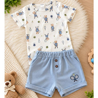 Body Manga Longa com mijão Bebê Algodão Egípcio Mini&Co Macio Antialérgico Roupa Bebê Confortável