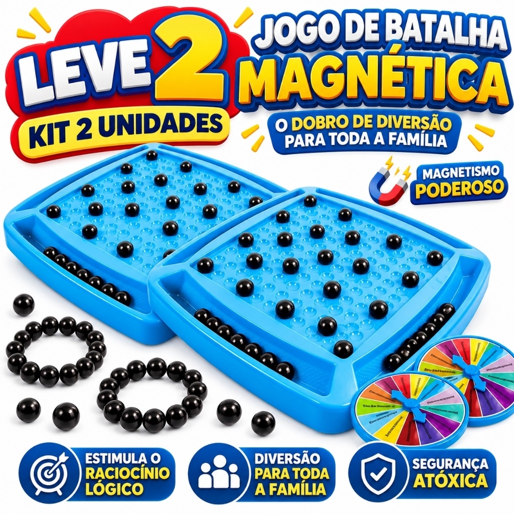 Jogo de Xadrez Magnético com Esferas e Ímã, Tabuleiro Educacional Infantil Lógica e Estratégia, Brinquedo de Família