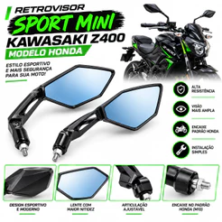 RETROVISOR SPORT MINI KAWASAKI Z400 MODELO HONDA 160