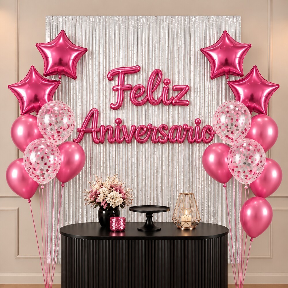 kit Balões Festa De Aniversário Completa Bexiga Decoração feliz aniversário kit balão aniversário