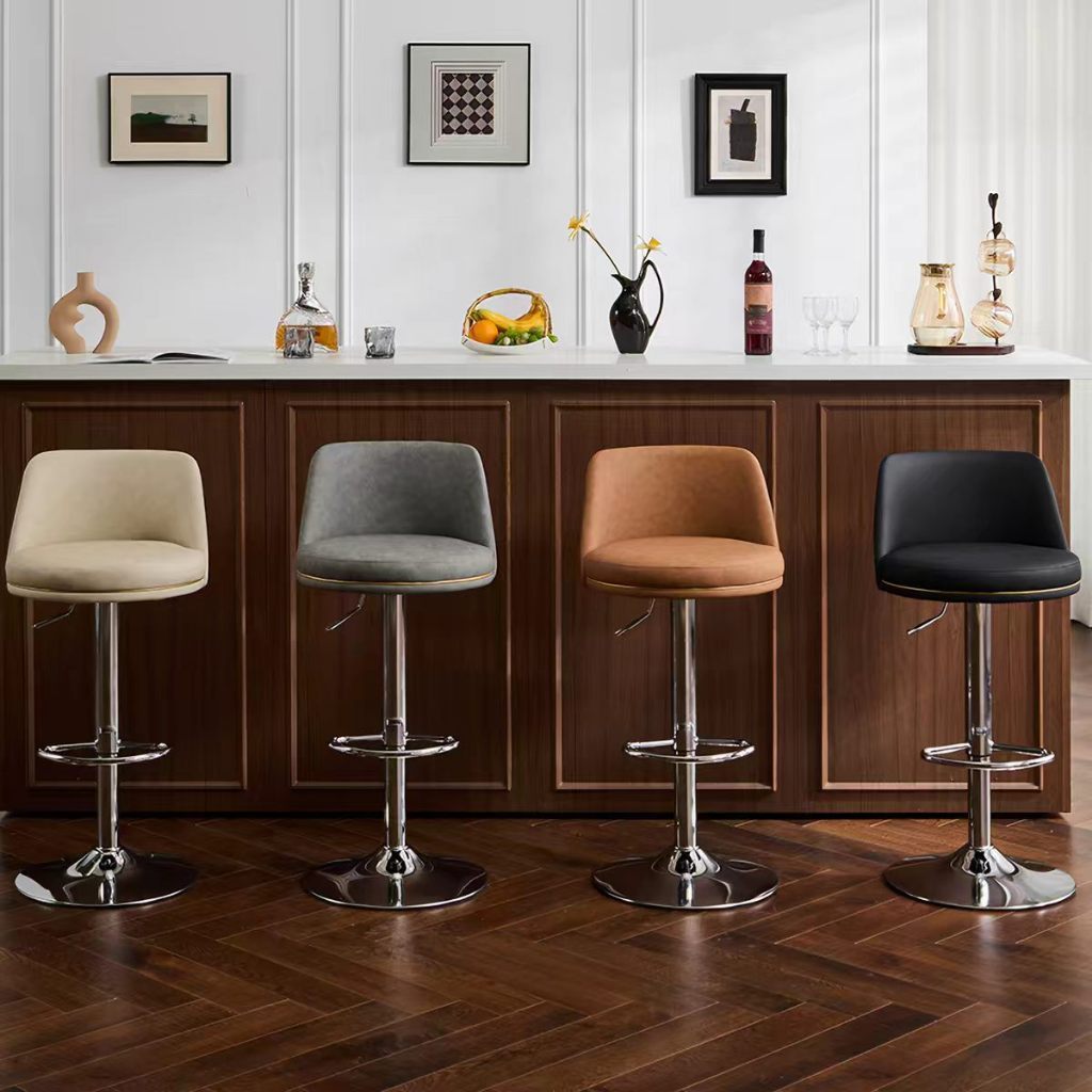 Banquetas de Bar Ajustáveis Giratórias  - Conforto Premium para Balcão, Cozinha e Ambientes de Convivência