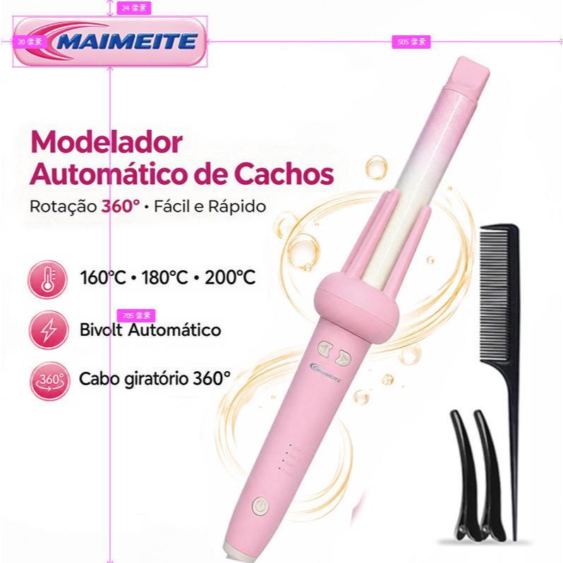 MAIMEITE Modelador de cachos automático de cerâmica 3 Temperaturas Cerâmica Íons Negativos Aquecimento Rápid