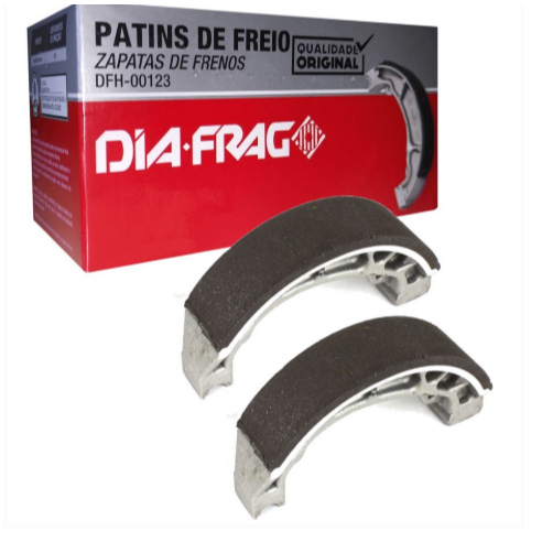 Patins lona de freio diafrag para moto honda 125,150,160 — imagem 2 de 2