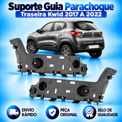 Suporte Guia Parachoque Traseira Kwid 2017 A 2022