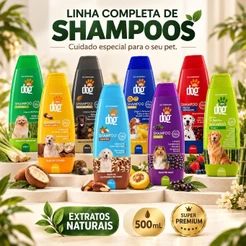 Shampoo Para Cachorro Premuim Com Extratos Naturais Afeto Dog - 500ml