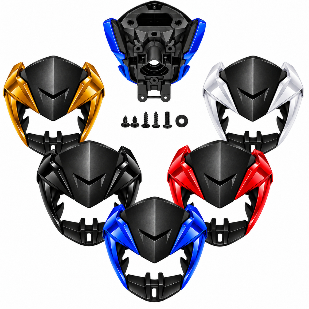 Kit Frente Carenagem Farol Mascara Aranha Honda Cg Titan 160 2022 A 2024 Todas Cores Sem Bloco