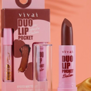 Duo Lip Pocket  – Lápis Contorno Labial e Batom Vivai
