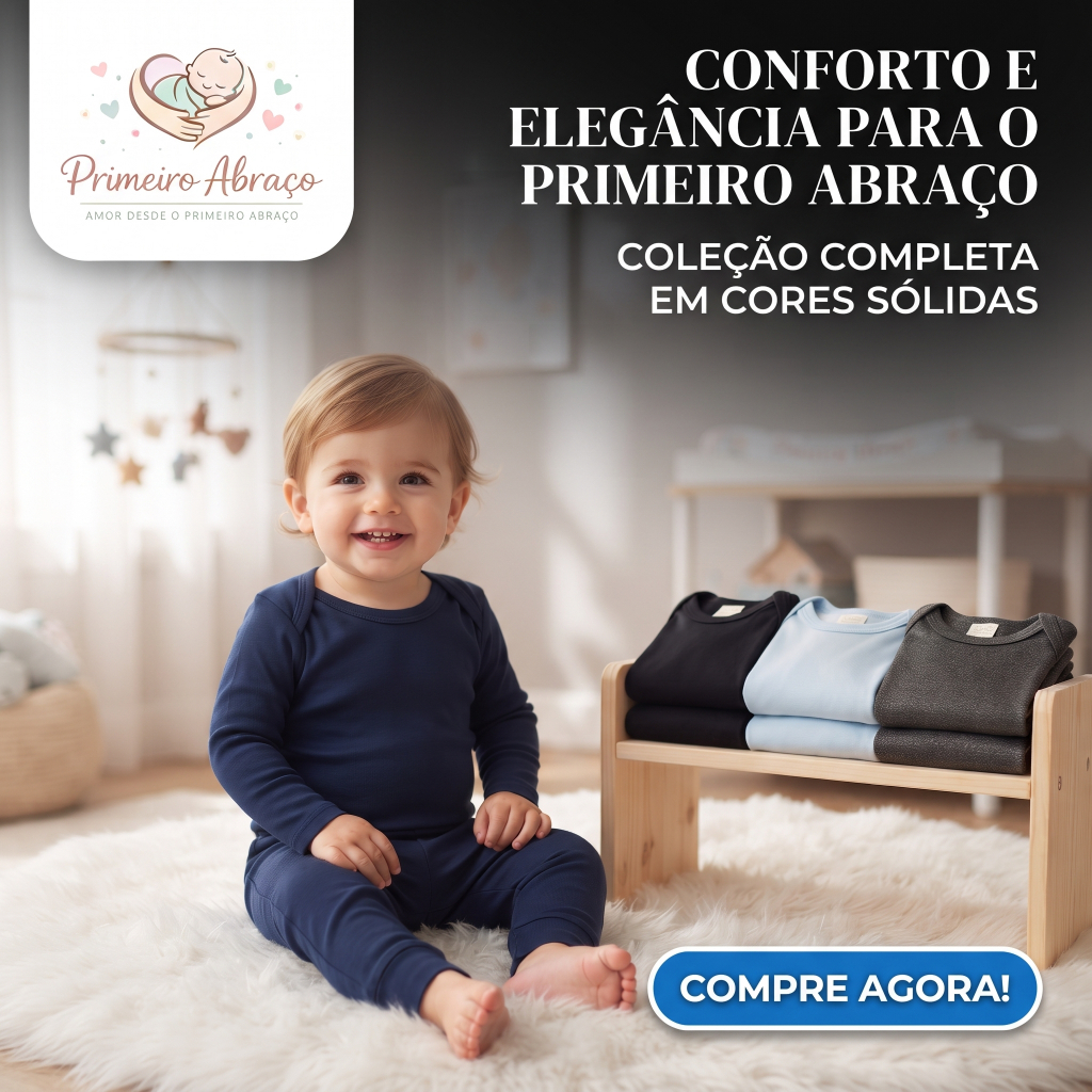 Conjunto Térmico Infantil Menino Menina Roupa Inverno Manga Longa Proteção Frio Confortável Algodão