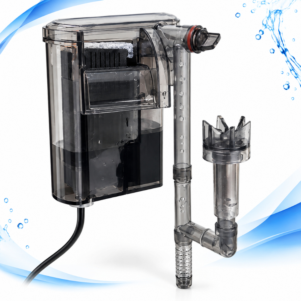 Filtro Externo Aquario Hang-On 250 L/h 3W Ate 30 Litros Tipo Cascata Silencioso Regulagem De Vazão