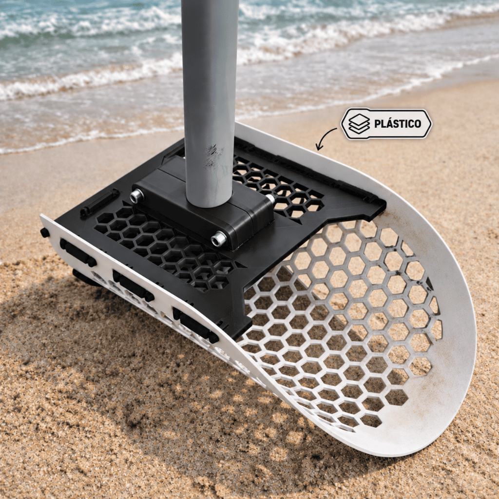Sand Scoop Pá peneira para Detectorismo De Plástico (sem o cabo)
