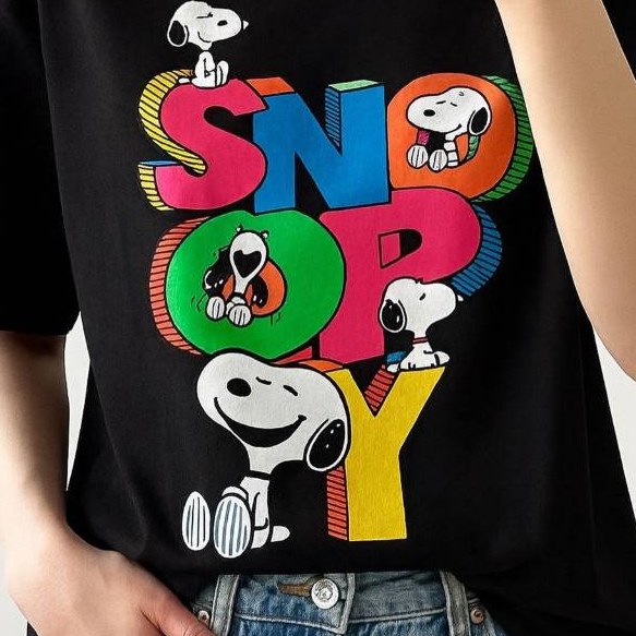 Camiseta Feminina Estampada Cachorrinho Vintage Personagem Camisa Unissex Manga Curta Algodão Verão
