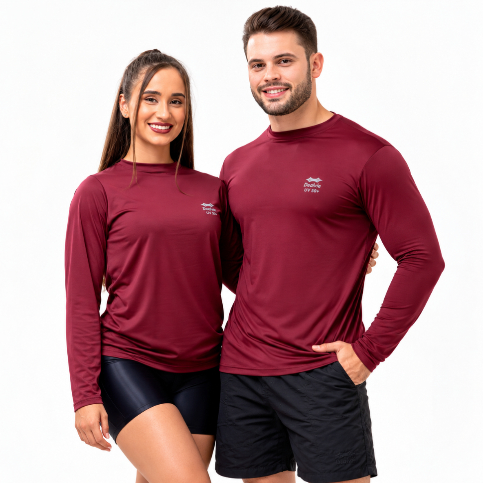 Camiseta UV Manga Longa Roupa UV Para Sol Camisa Para Ciclismo Caminhada Praia Pesca Blusa Com Proteção UV Para Ciclismo