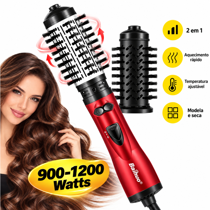 Escova rotativa modelador de ar quente profissional 110V / 220V