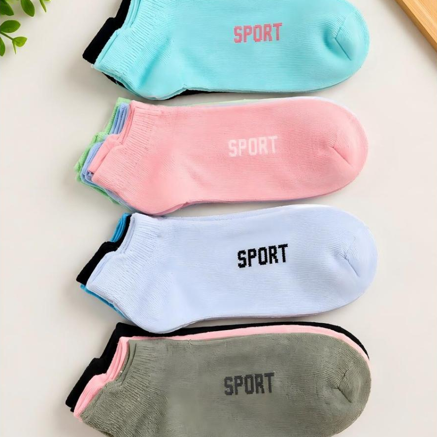 Kit 3 Pares de Meias Soquete Esportivas Unissex Confortáveis Respiráveis para Academia Caminhada Corrida
