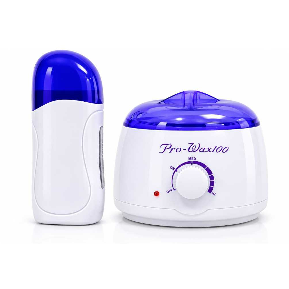 Kit Aquecedor Panela De Cera Depilação 400g + Rolo Depilatorio