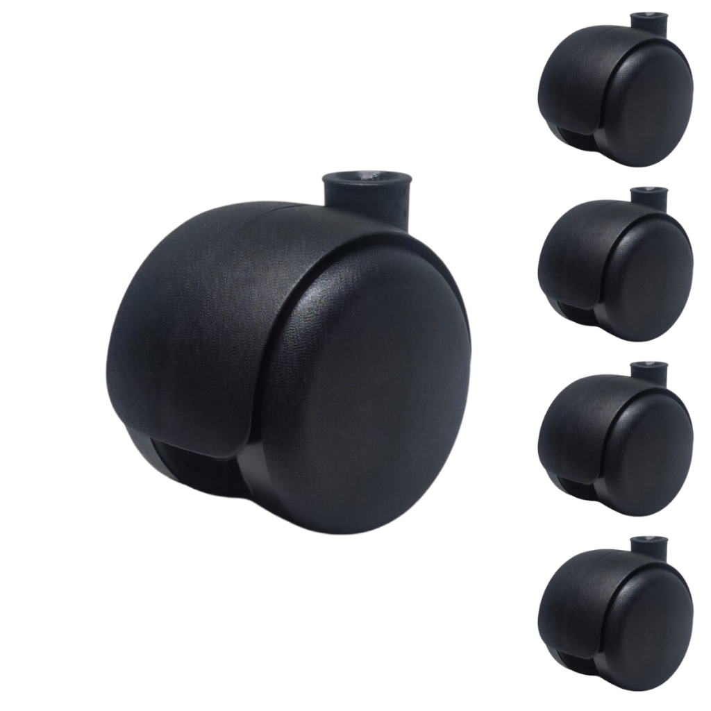 Rodízio Giratório Universal 50mm Sem Pino – Instalação Flexível – Universal com Buchas