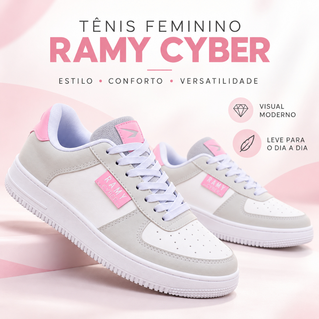 Tênis Feminino Casual Masculino Unissex Confortável Urbano Estilo Streetwear Do 34 ao 43