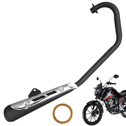 Escapamento Fortuna Mini Turuna Preto Protetor Cromado Titan Fan Start 160 2025