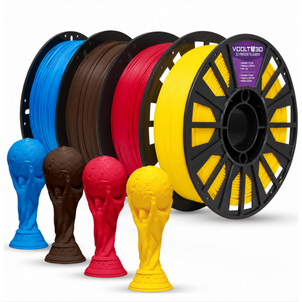 Filamento PLA Velvet Premium 1Kg 1,75mm Efeito Aveludado Impressora 3D FDM Voolt3D Oficial