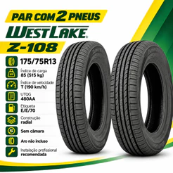 Kit 2 Pneus Westlake Z-108 175/75R13 85T Corsa Uno Gol