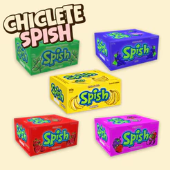 Chiclete Spish C/40 Unidades Todos os Sabores Sukest Doces Para Lembracinhas