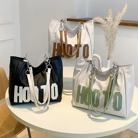 Bolsa Tote Feminina de Grande Capacidade — Estilo Casual, Ombro e Mão, Ideal para Estudantes