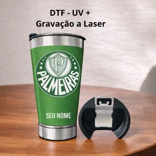 Copo Térmico inox 473ml Personalizado Time Palmeiras - Presente Torcedor/Futebol em Oferta na Shopee