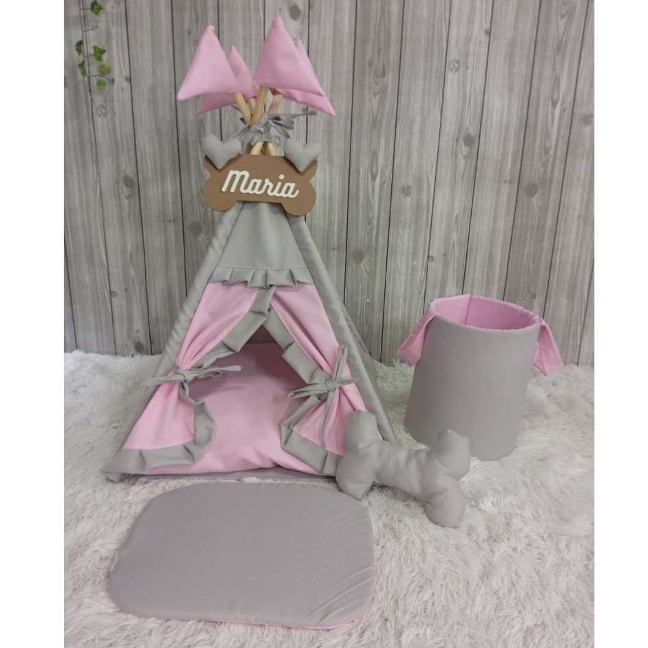 Cabana Baby Pik Toca Cachorro Gatos Casinha Almofada Pet Rosa