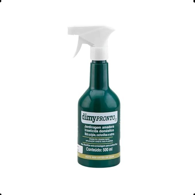 Dimy Pronto Inseticida para Plantas 500ml Spray com Gatilho Controle e Proteção Jardim