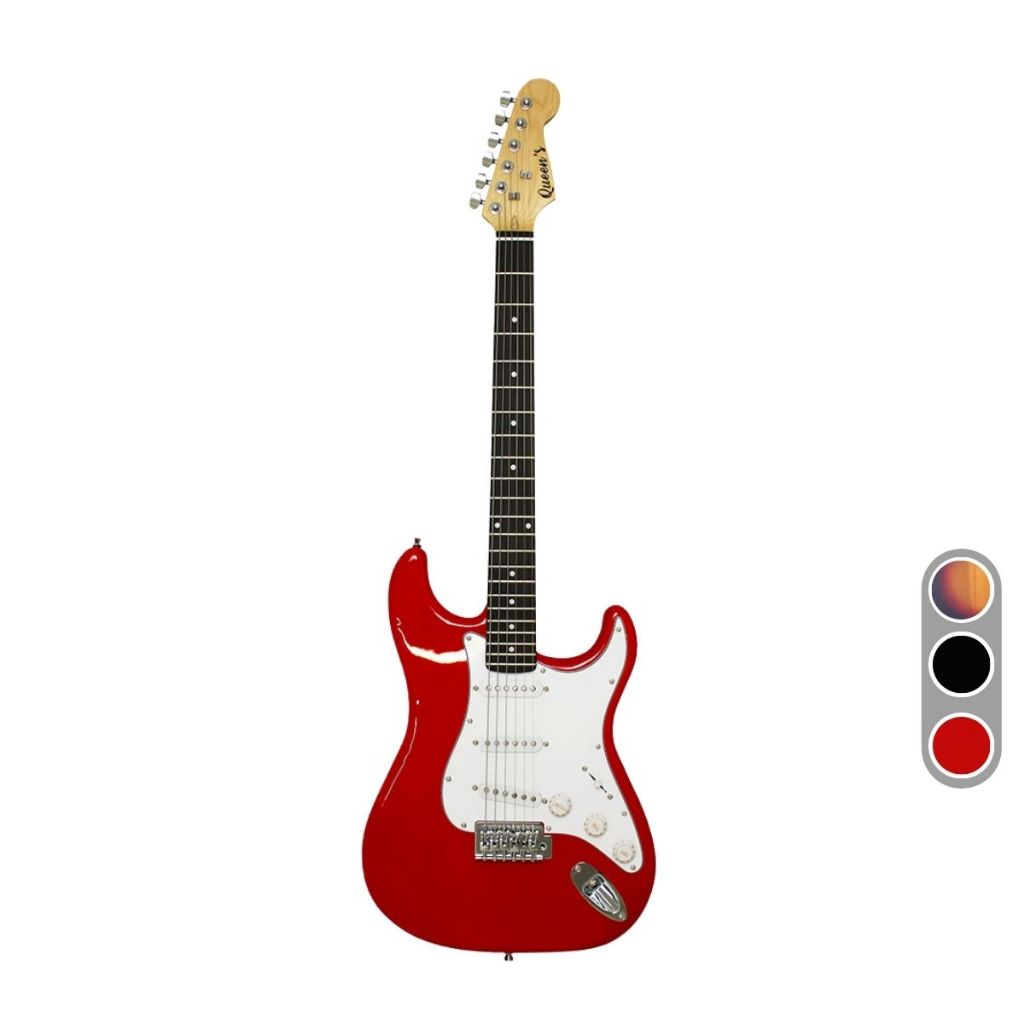 Guitarra Elétrica Stratocaster Queen's 6 Cordas P10 para o amplificador em Oferta na Shopee
