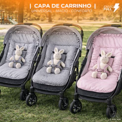 CAPA DE CARRINHO | COLCHONETE DE CARRINHO | PROTETOR PARA BEBÊ | UNIVERSAL | CORES