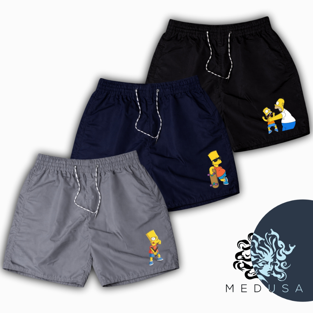 Kit 3 Bermudas Mauricinho Masculino BART E HME 02, Ideal Para Treino, Academia, Corrida em Oferta na Shopee