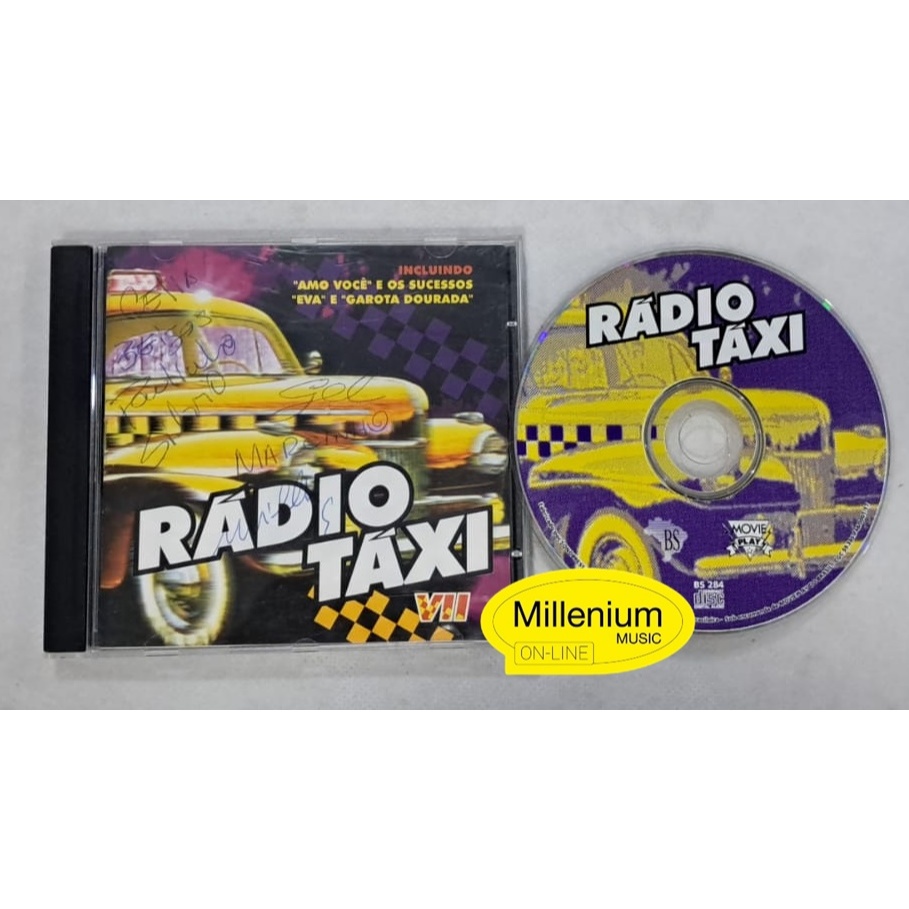 CD Rádio Taxi  VII 1997 Original Gravadora Colecionador Ótimo Estado (Inscrição Na capa Frontal Que Pode ser Autógrafo)