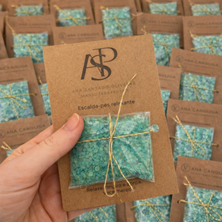 Escalda-Pés Lembrancinha Relaxante Personalizada | Casamento Chá de Bebê Evento Kit 10 20 30 50 em Oferta na Shopee