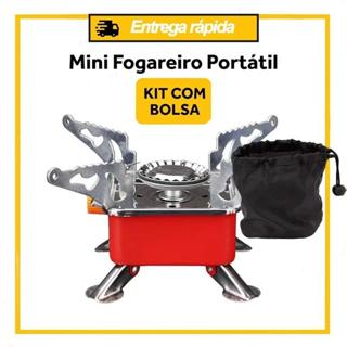 Mini Fogareiro Portátil Gás Dobrável Ign Automática Camping em Oferta na Shopee