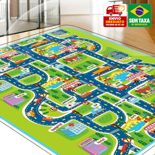 Tapete Dobrável Bebê 180x120cm Isolante Térmico Antialérgico Com Bolsa em Oferta na Shopee